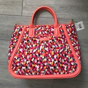 New Vera Bradley Trapeze Tote in Pixie Confett…